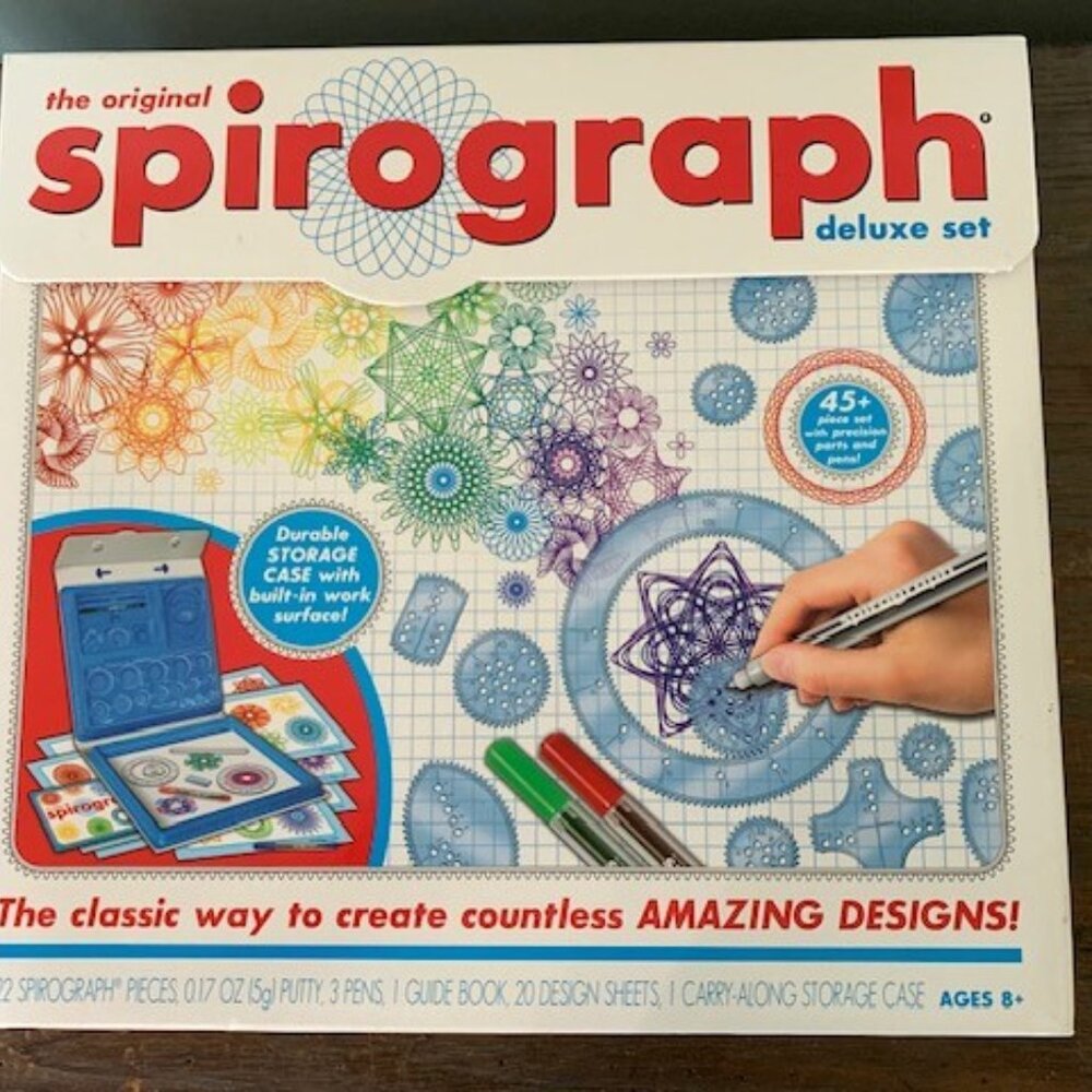 Hasbro Spirograph deluxe set 22 pieces by Kahootz